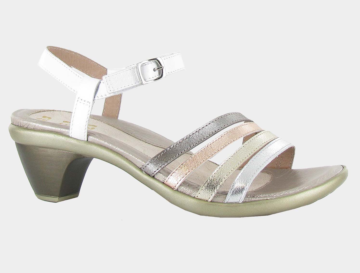 Naot Women's Current Sandals Soft Silver Lthr/Radiant
