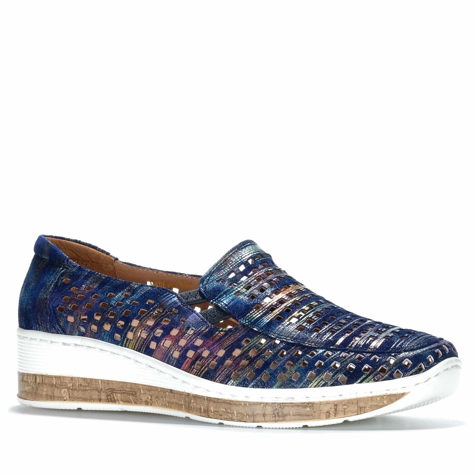 Cassini Women's Monkey Slip-On Navy Traffic