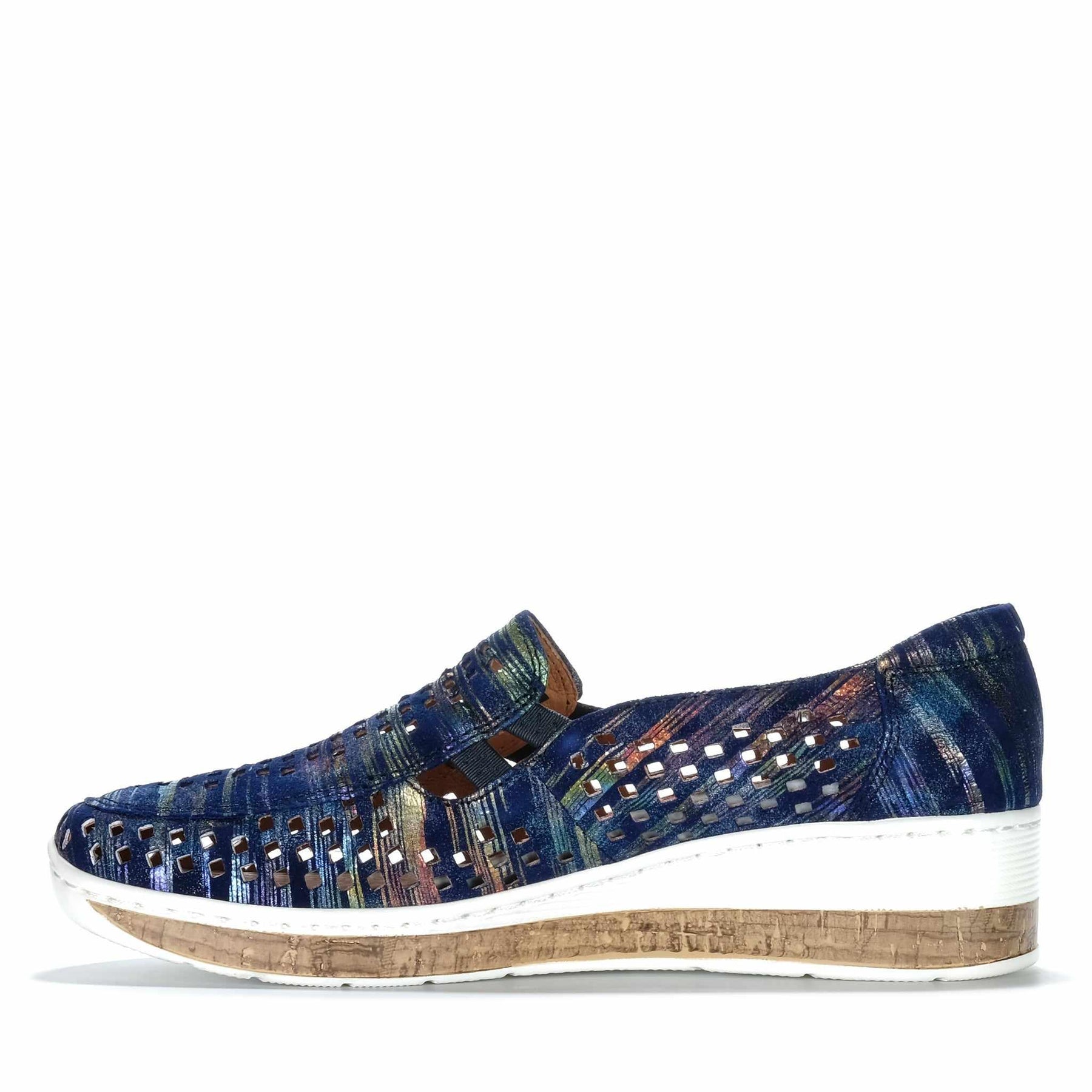 Cassini Women's Monkey Slip-On Navy Traffic