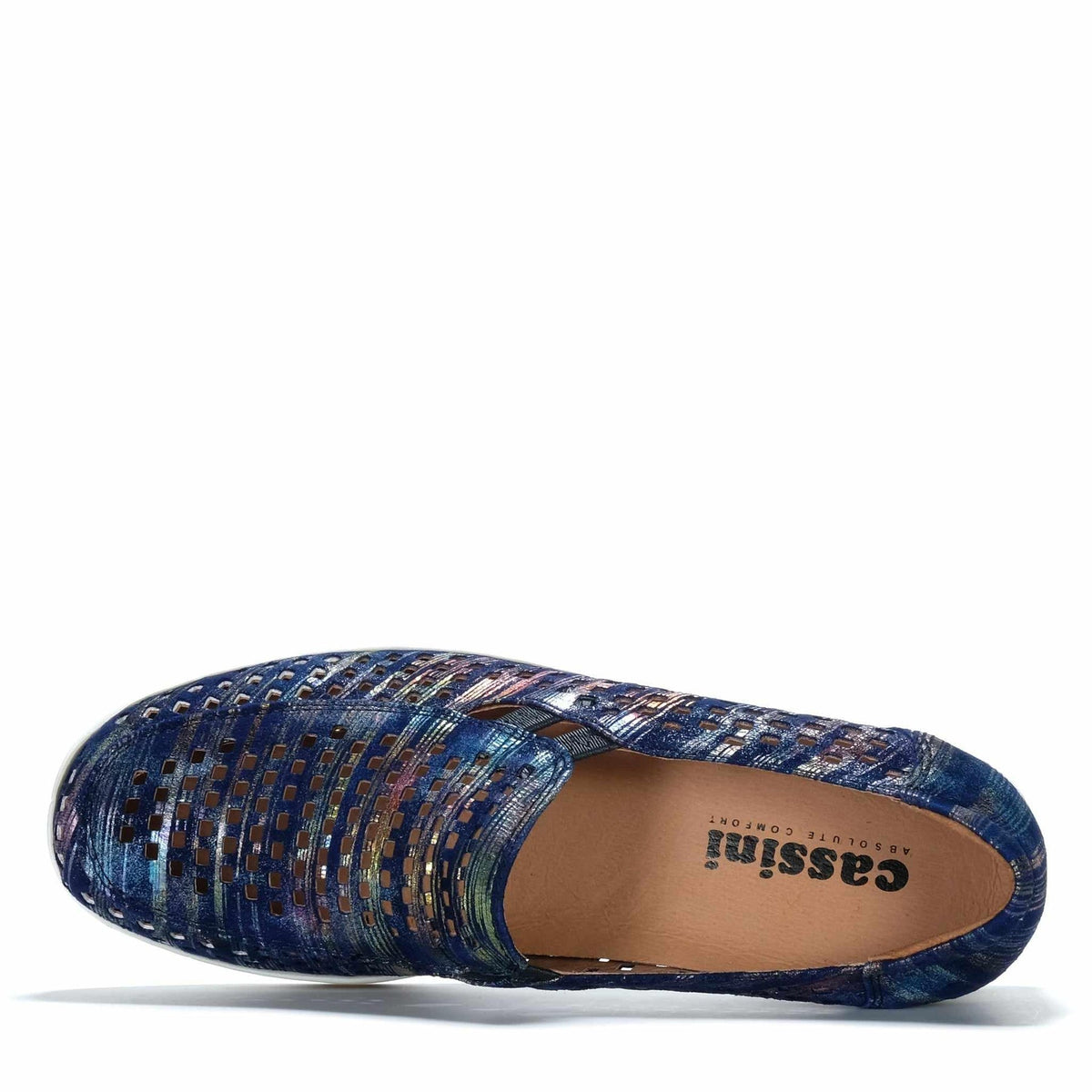 Cassini Women's Monkey Slip-On Navy Traffic