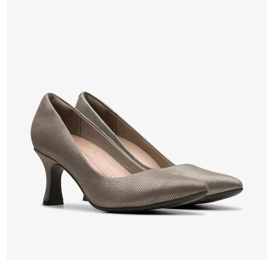 Clarks Women's Kataleyna Gem Pumps Silver Metallic