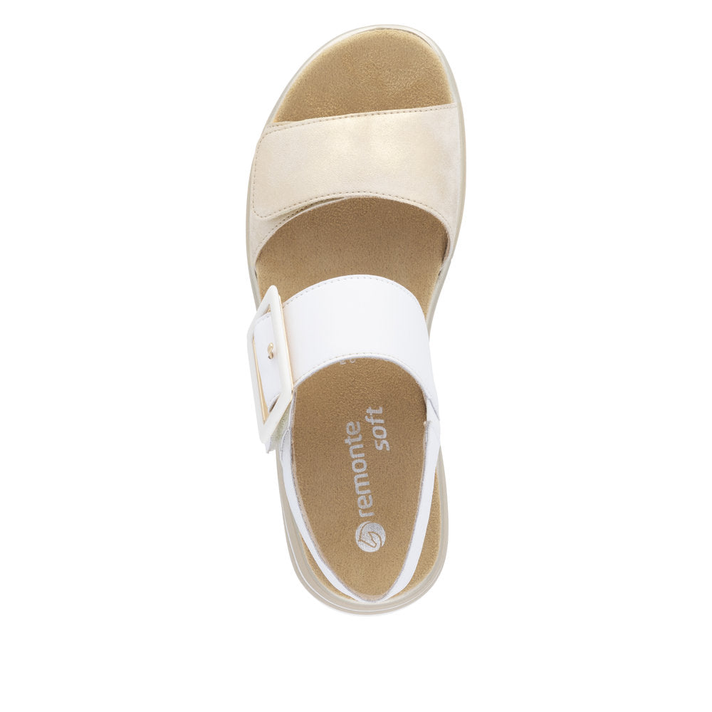 Remonte Women's D1J53-80 Sandals White Combination