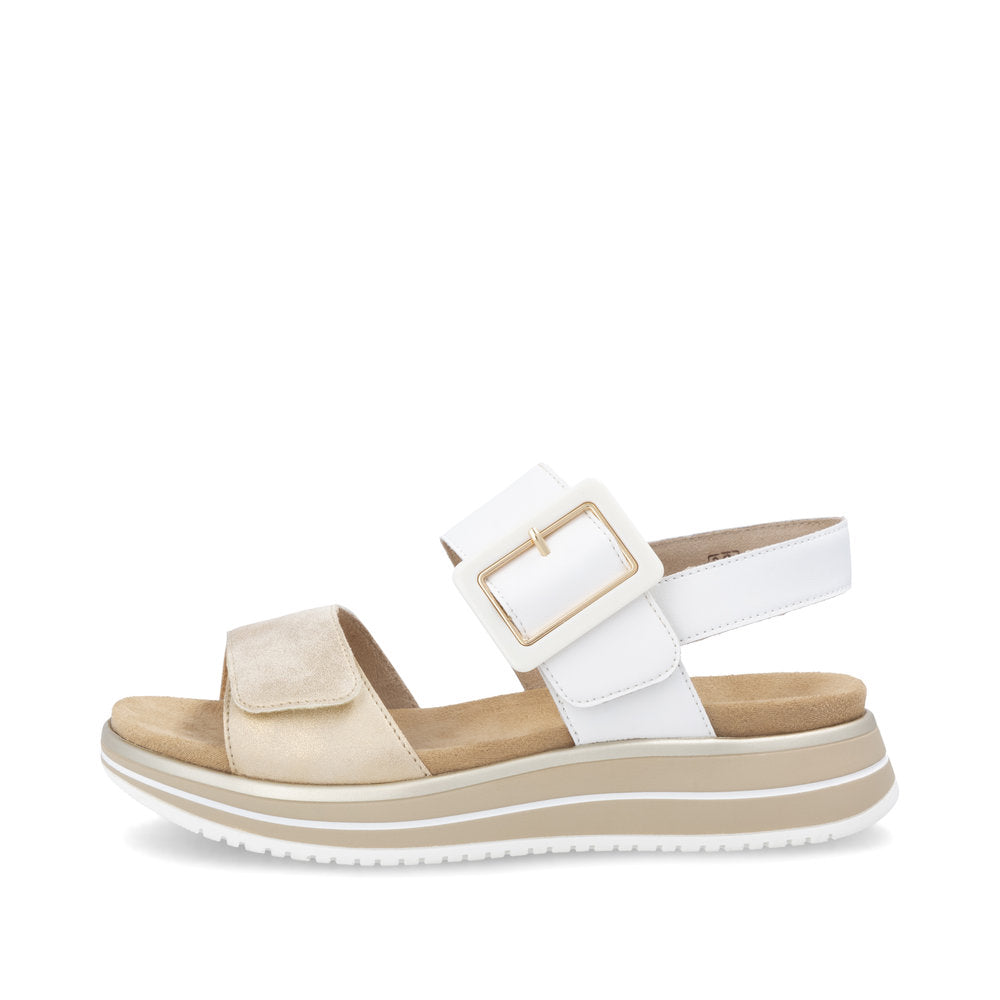 Remonte Women's D1J53-80 Sandals White Combination