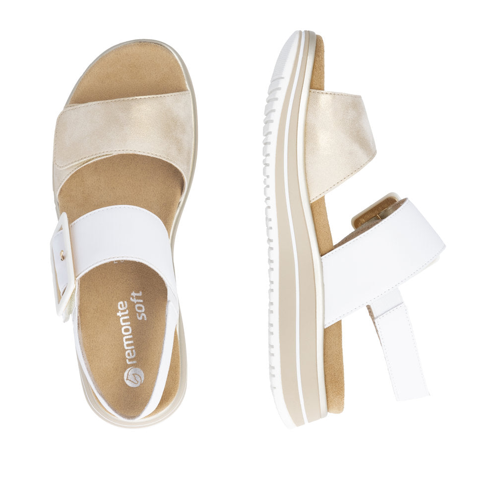 Remonte Women's D1J53-80 Sandals White Combination