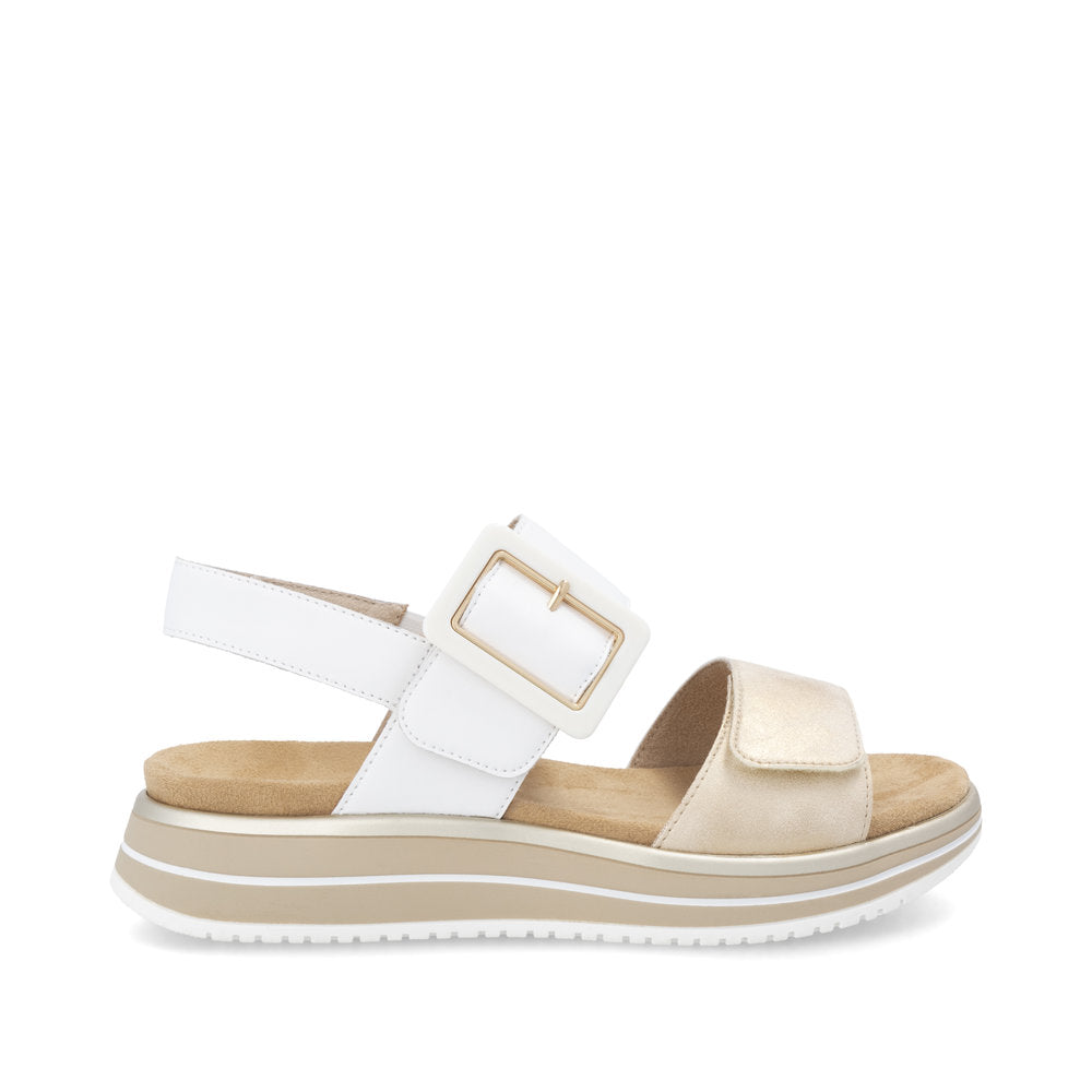 Remonte Women's D1J53-80 Sandals White Combination