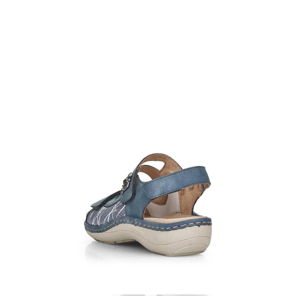 Remonte Women's D7647-16 Sandals Blue Combination