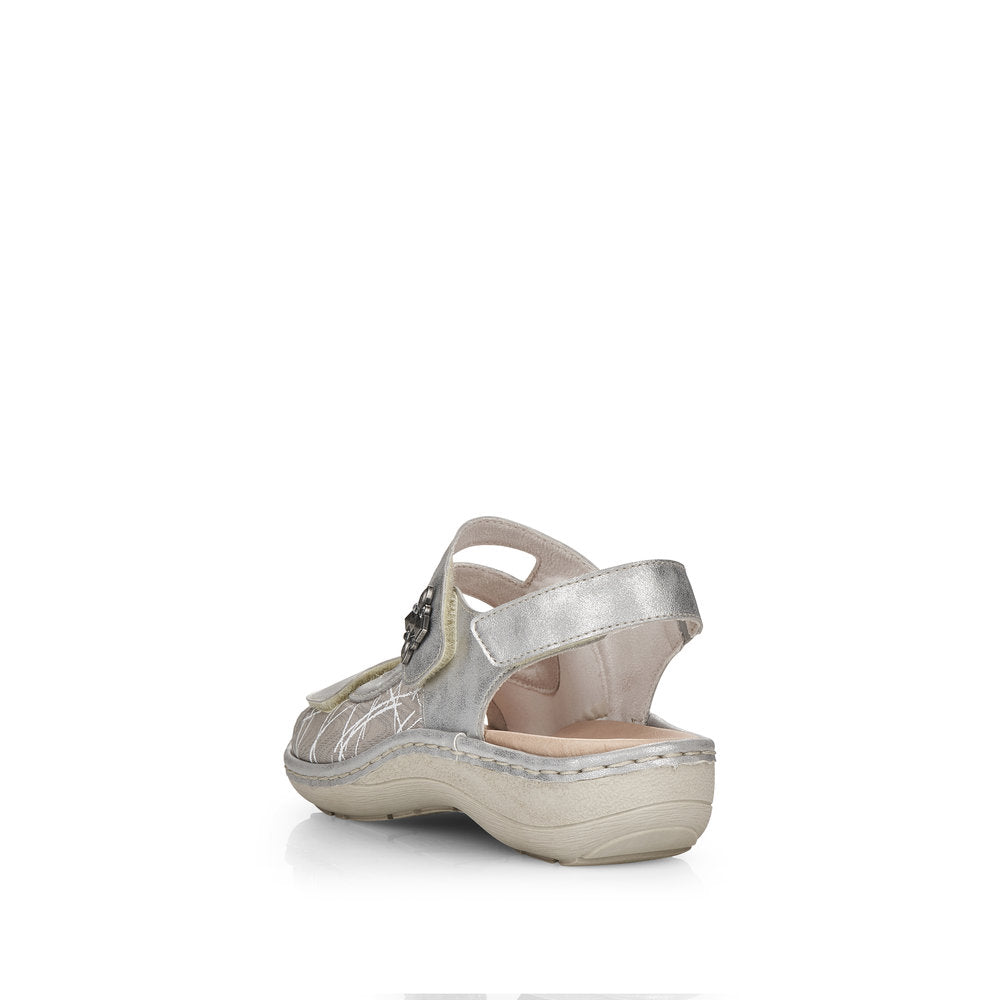 Remonte Women's D7647-40 Sandals Grey Combination