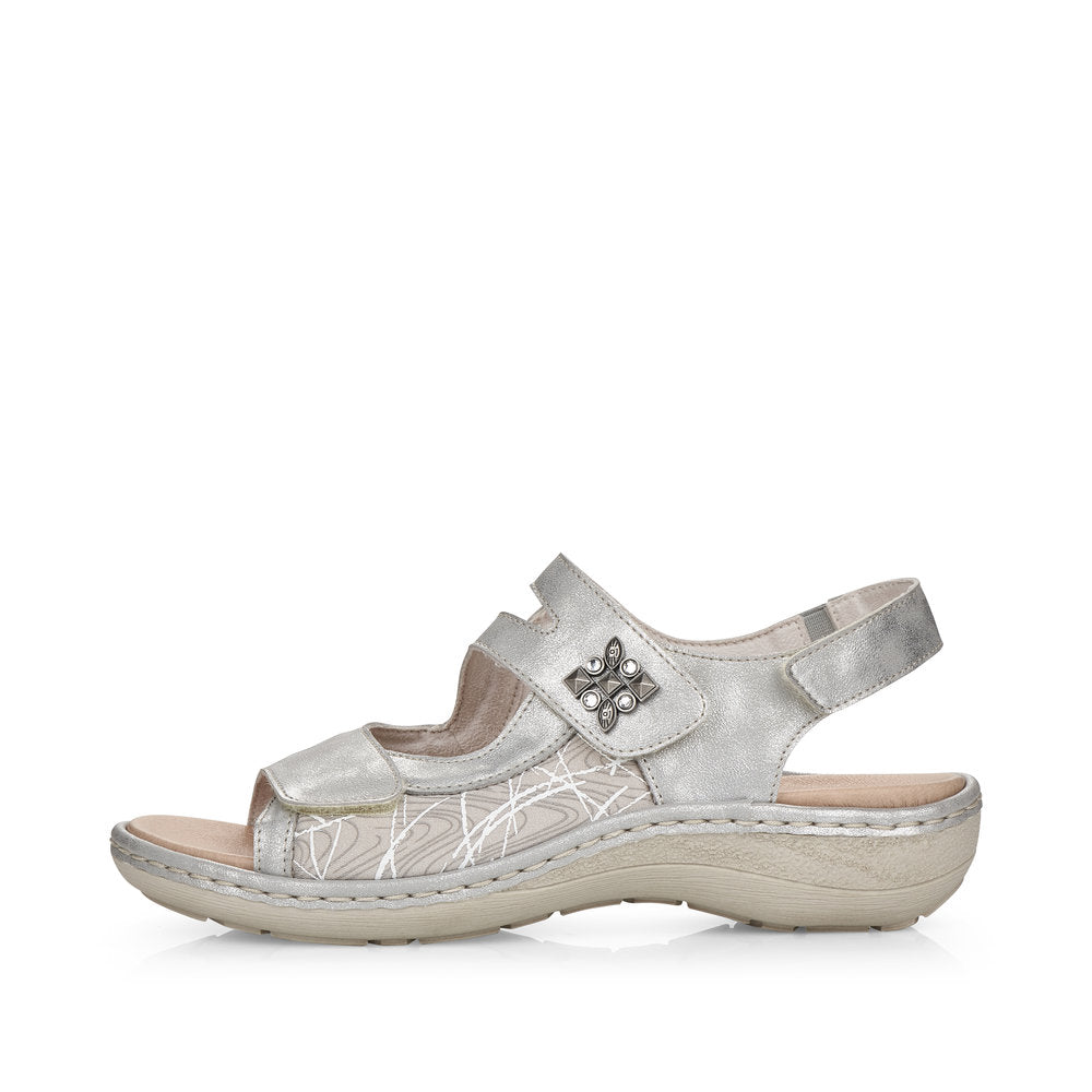 Remonte Women's D7647-40 Sandals Grey Combination