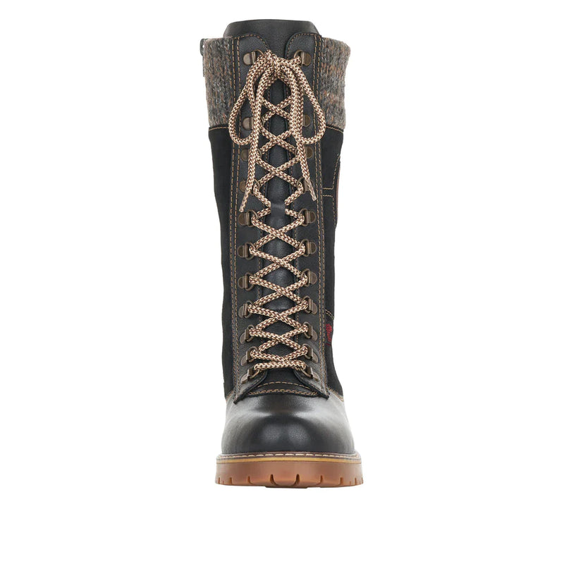 Remonte Women's D9375-01 Tall Boots Black
