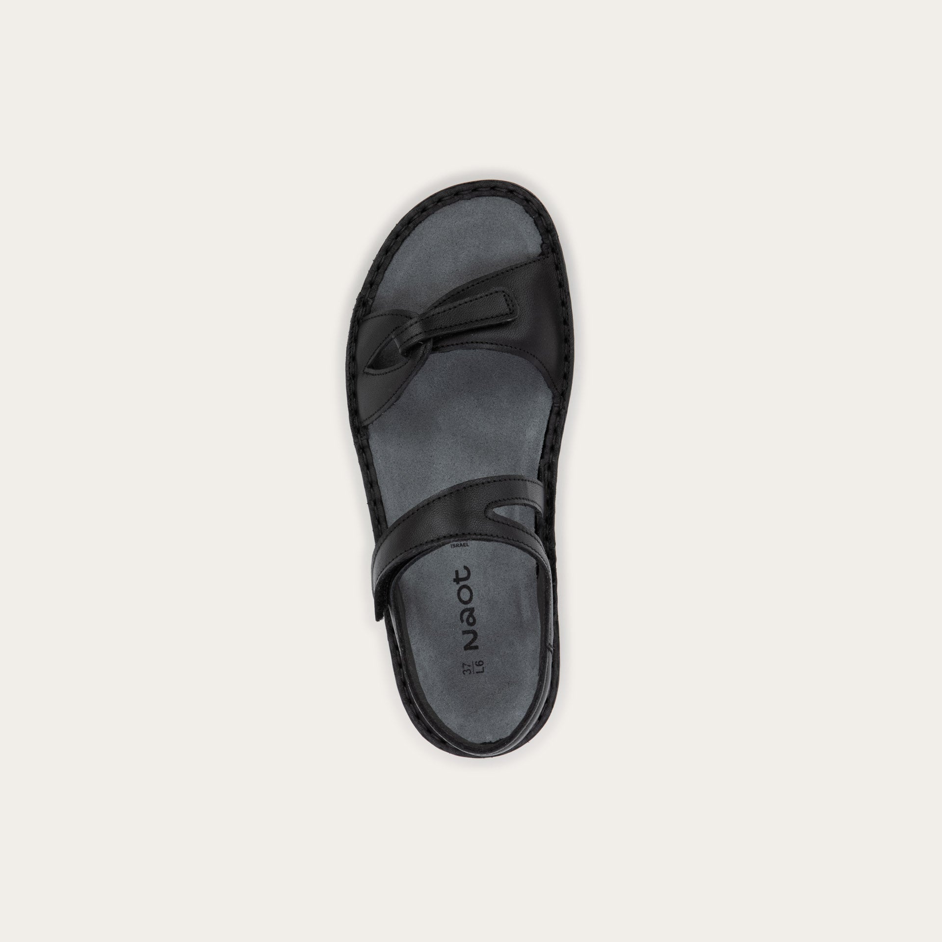 Naot Women's Evora Sandals Black Jet Leather