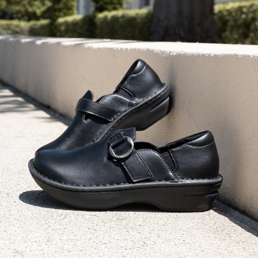 Alegria Women's Fynn Shoes Black Nappa