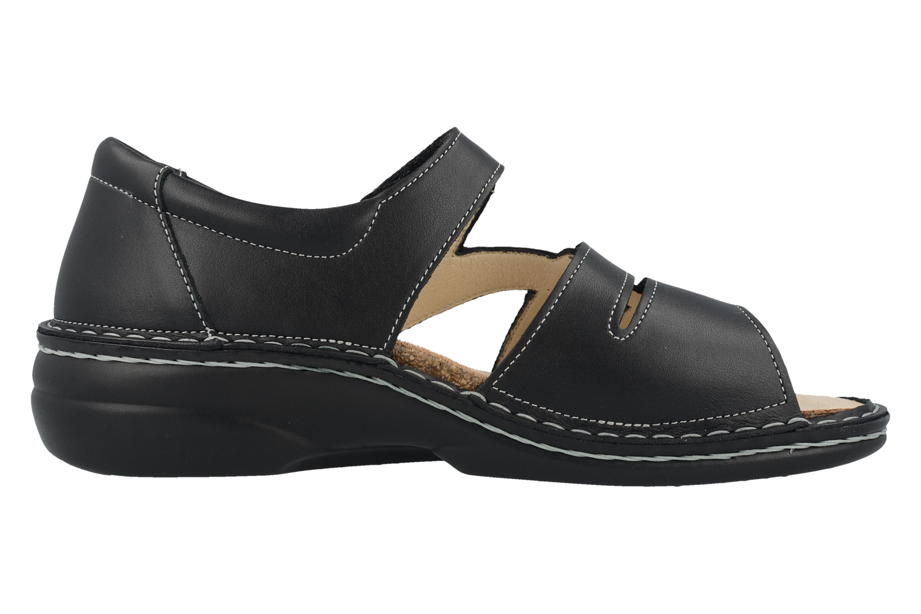 Finn Comfort Women's Biella-S Sandals Luxperl Black/Schwarz