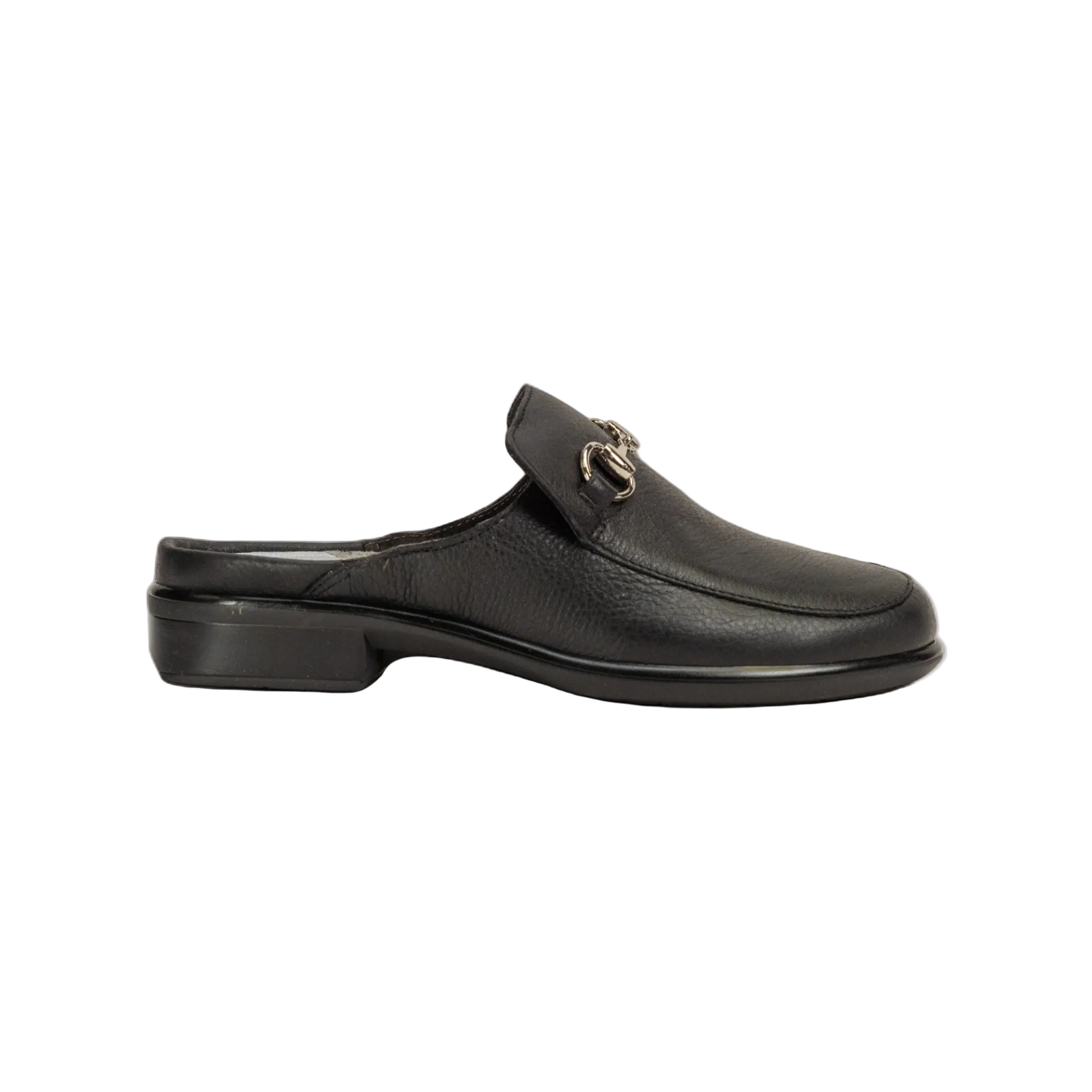 Naot Women's Halny Clog Black Smooth Leather
