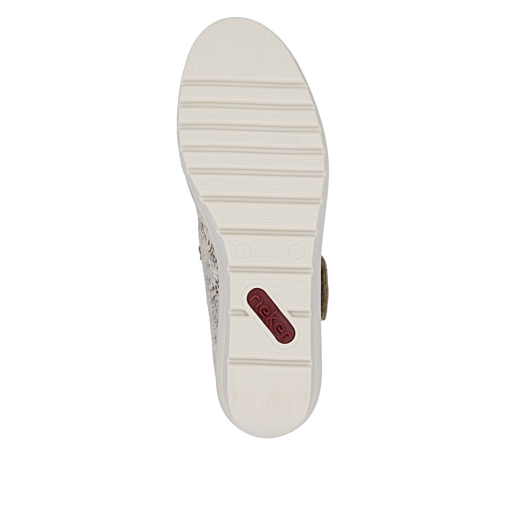 Rieker Women's L5359-90 Mary Jane Metallic