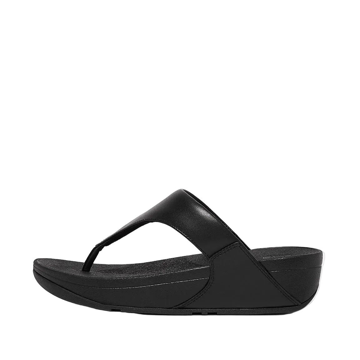 Fitflop Women's Lulu Leather Toe-Post Sandals Black