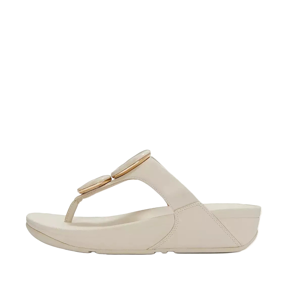 Fitflop Women's Lulu Marbled-Stone Toe-Post Sandals Paris Beige