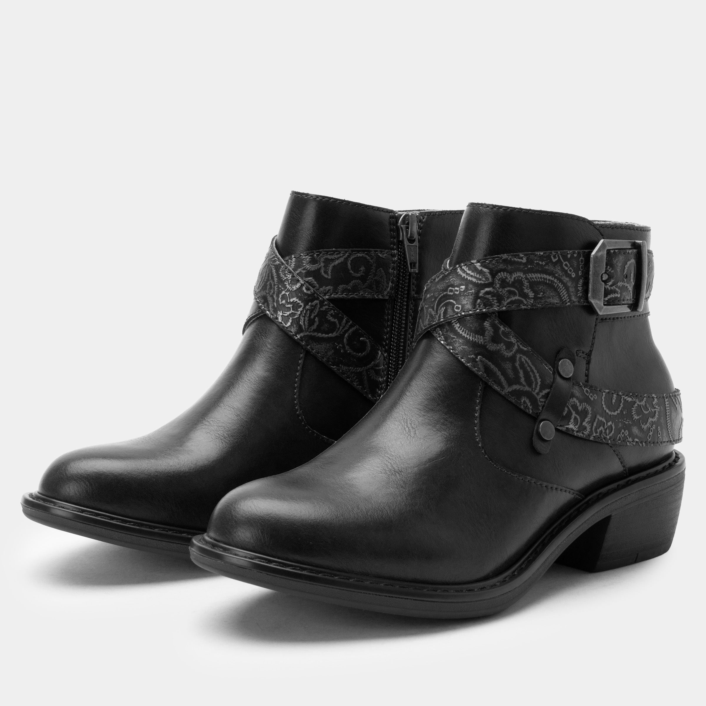 Alegria Millie Boots Embroider Me Black