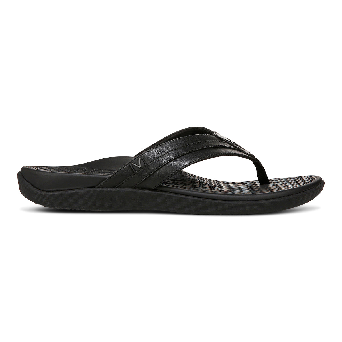 Vionic Men's Tide II Sandal Black Leather