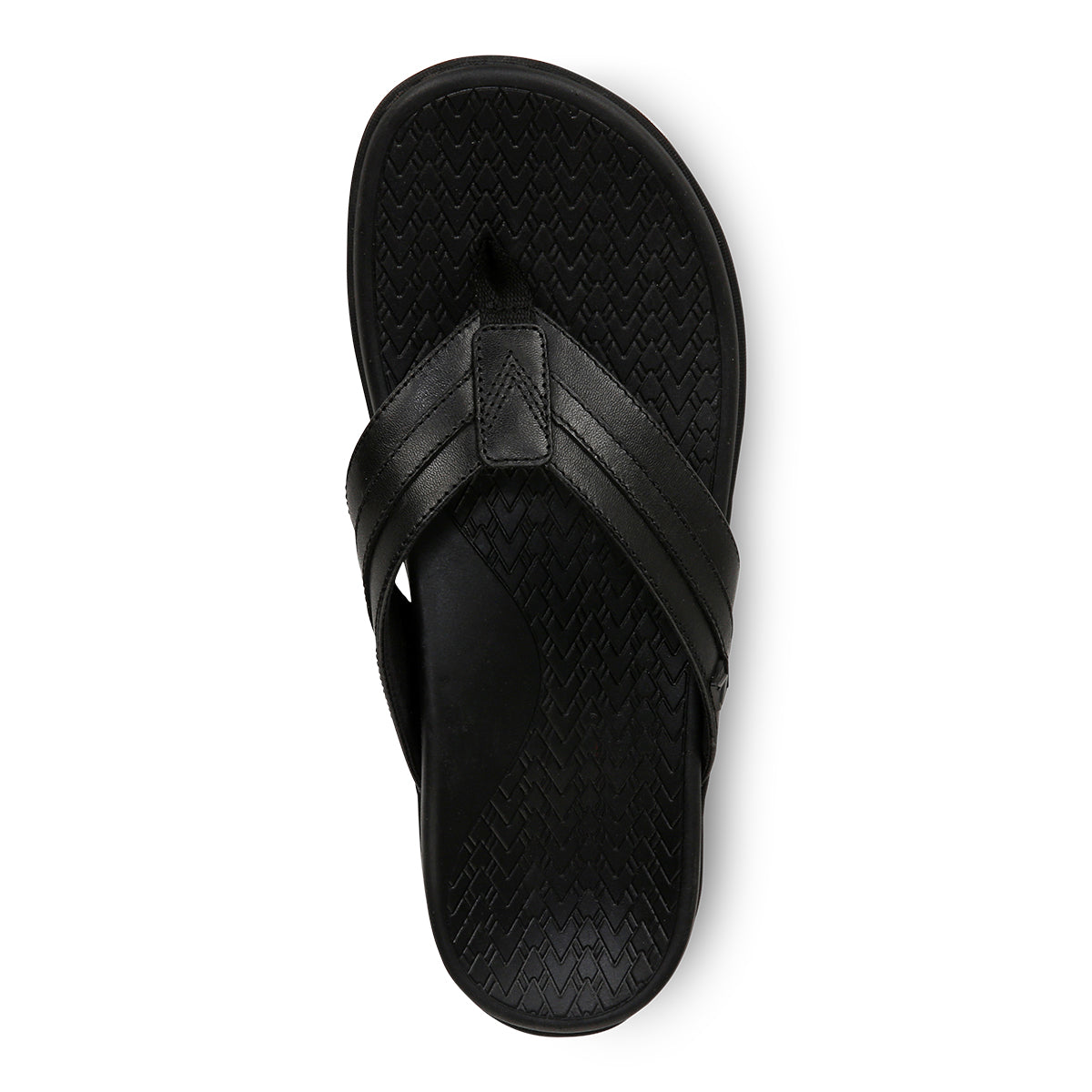 Vionic Men's Tide II Sandal Black Leather