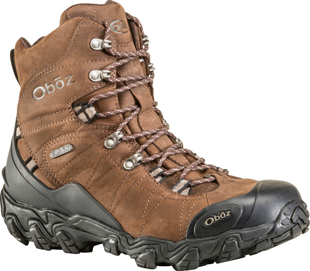 Oboz Men's Bridger 8" Insulated Waterproof Hiking Boots Bark