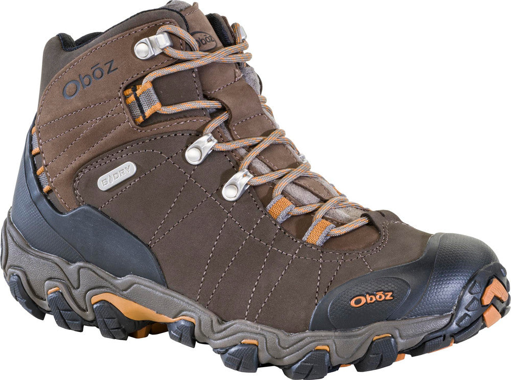 Oboz Men's Bridger Mid Waterproof Hiking Boots Sudan