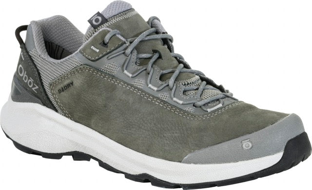 Oboz Men's Cottonwood Low B-Dry Waterproof Shoes Hazy Gray