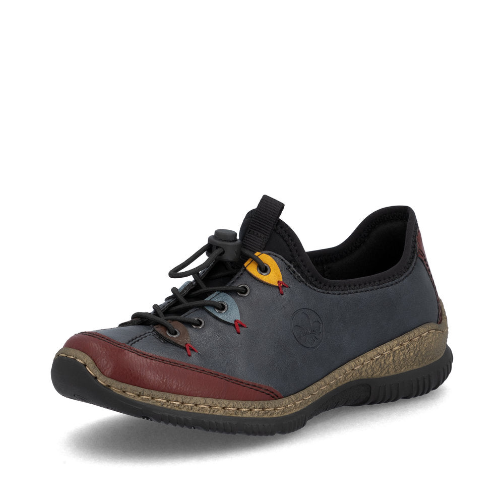 Rieker Women's N3271 Shoes Blue Combination