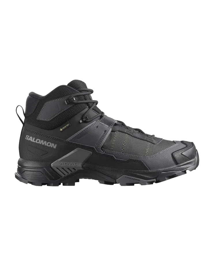 Salomon Men's X ULTRA 5 MID Wide GORE-TEX Black / Asphalt / Castlerock