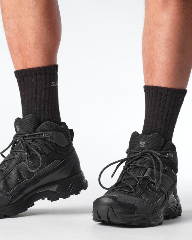 Salomon Men's X ULTRA 5 MID Wide GORE-TEX Black / Asphalt / Castlerock