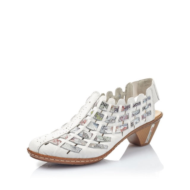 Rieker Women's 46778-80 Casual Shoe White Combination
