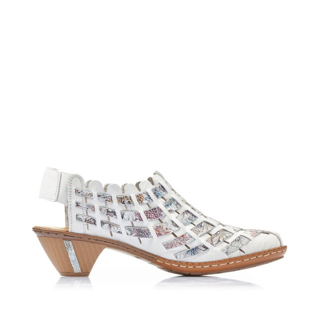 Rieker Women's 46778-80 Casual Shoe White Combination