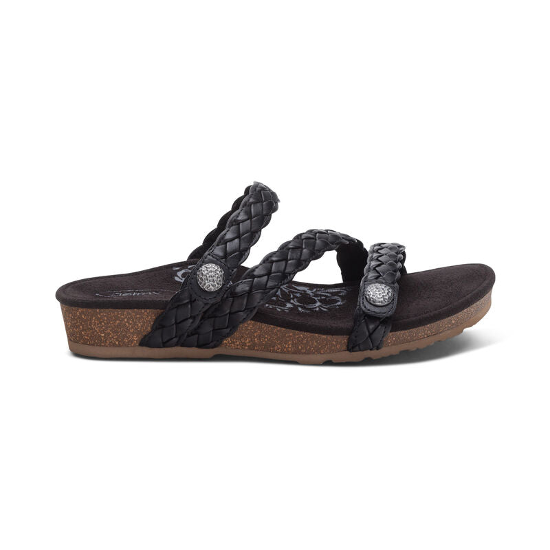 Aetrex Women's Josie Slide Black