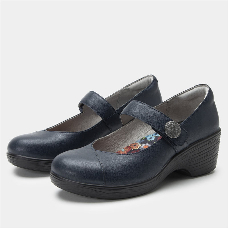 Alegria Sofi Mary Jane Navy Gloss