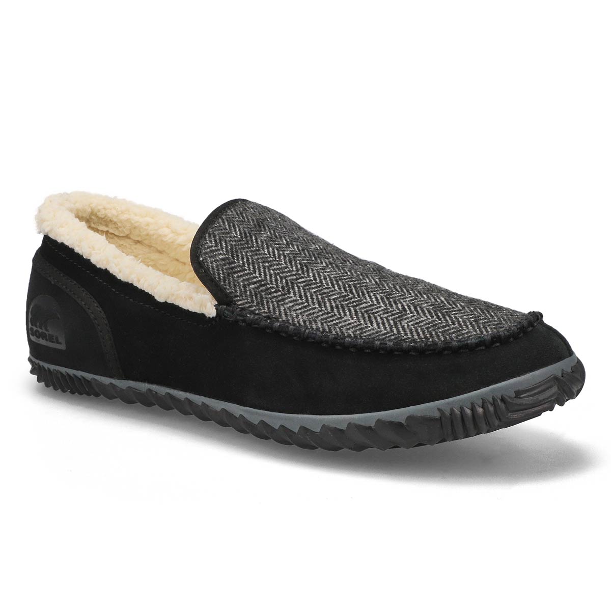 Sorel Men's Dude Moc Slippers Grill, Black