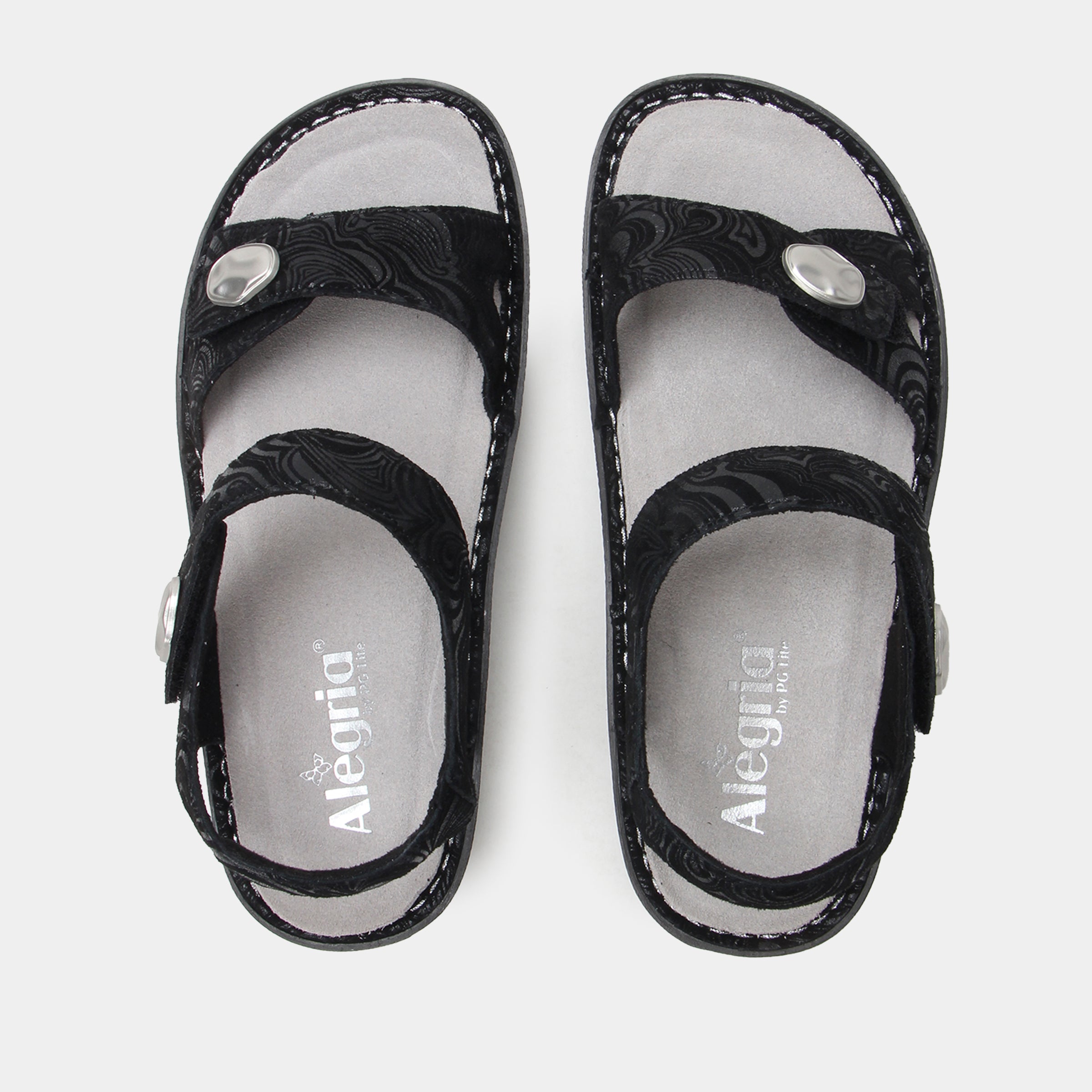 Alegria Women's Vienna Sandals Swirling Black