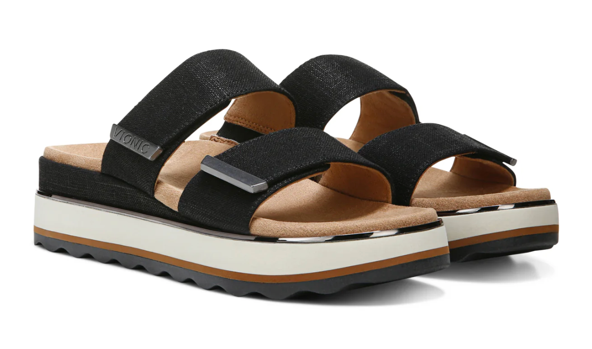 Vionic Women's Brandie Platform Sandals Black