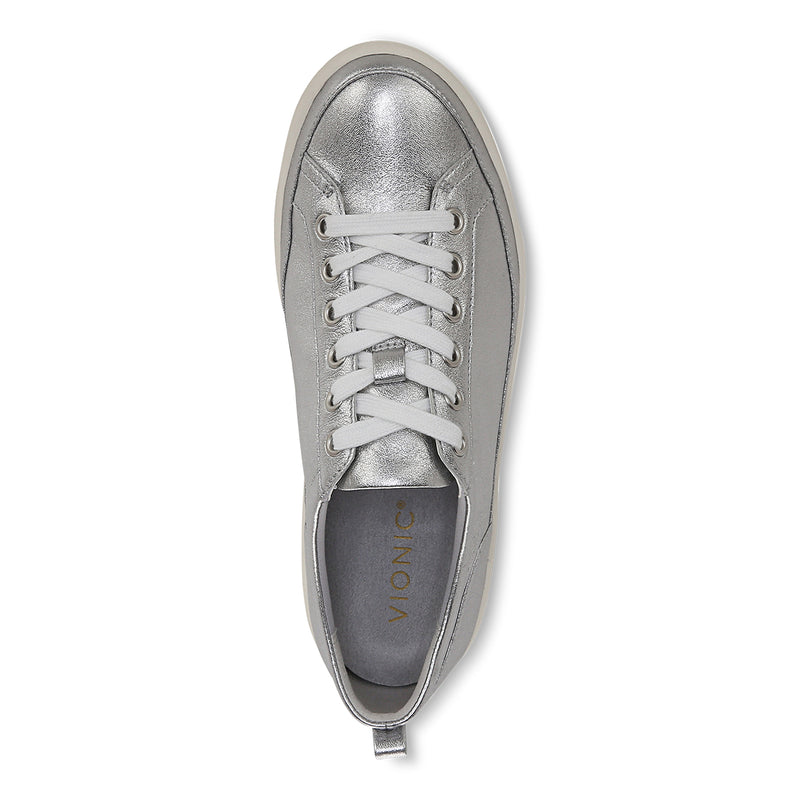 Vionic Women's Winny Casual Sneakers Silver Leather