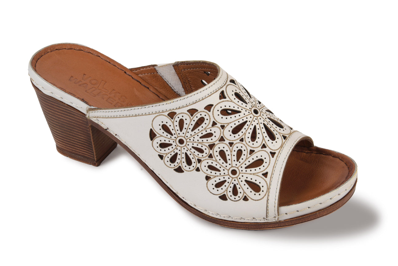 Volks Walkers Women's 5301 Heels White