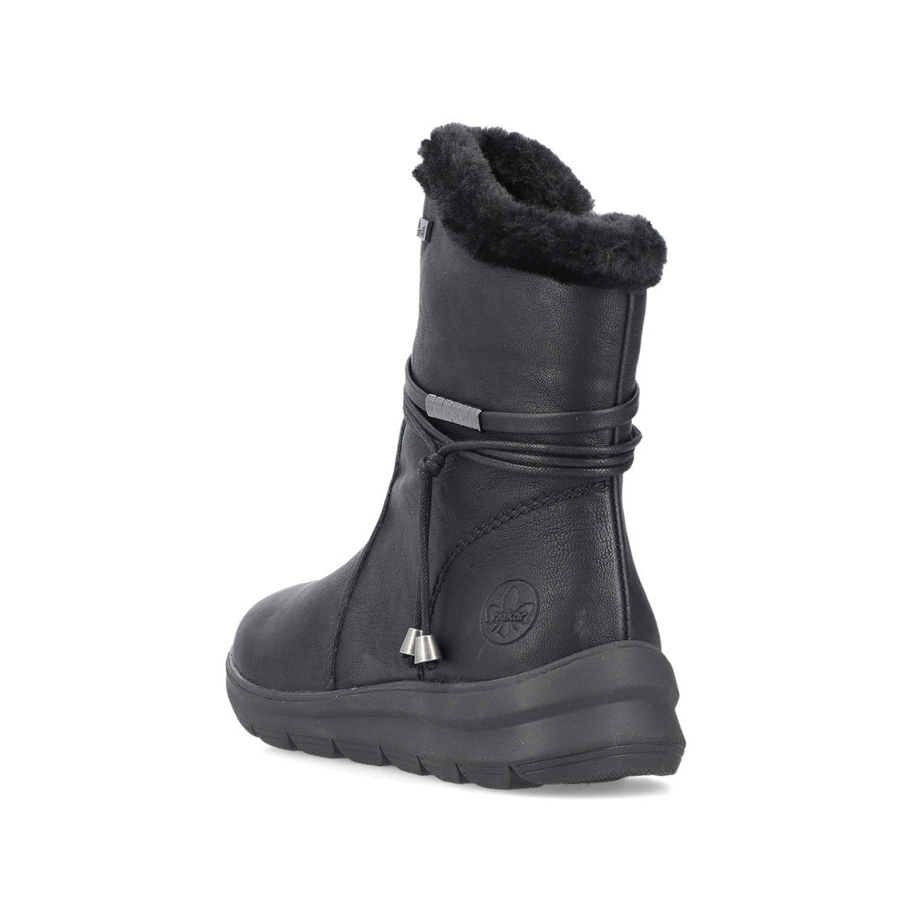 Rieker Women's Z0070-00 Boots Black