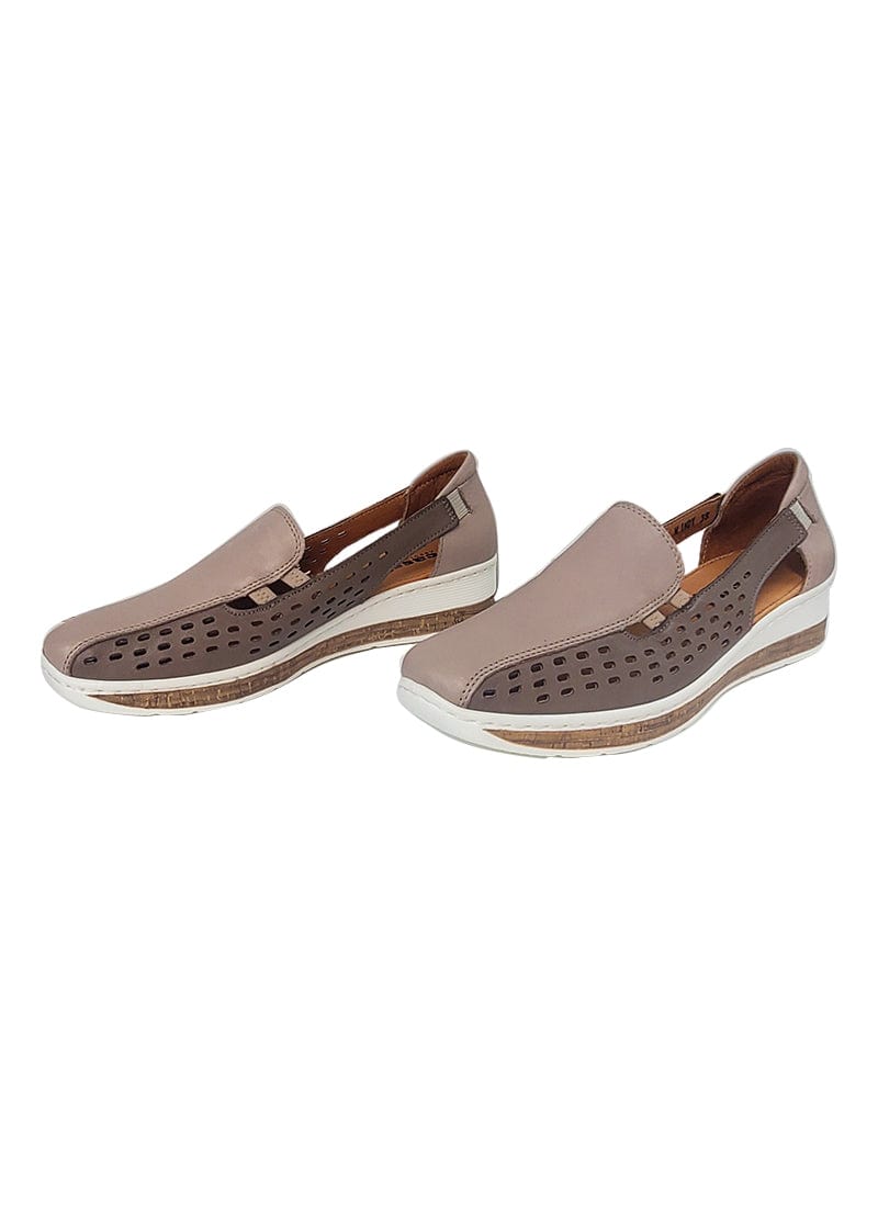 Casssini Women's Mindy Slip-On Shoes Stone