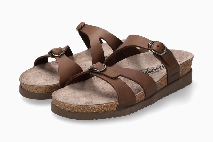Mephisto Women's Hannel Sandals Dark Brown