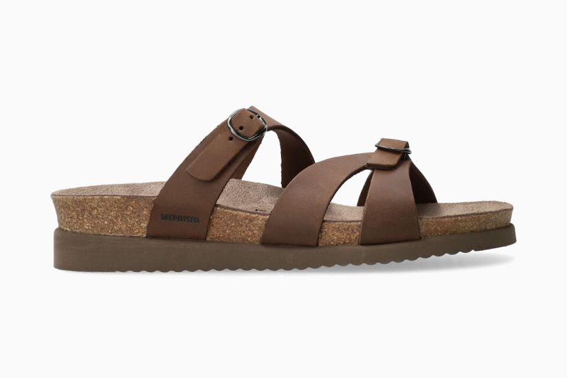 Mephisto Women's Hannel Sandals Dark Brown