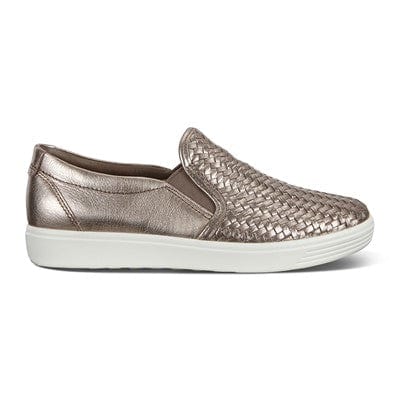 ECCO Women's Soft 7 Slip-On Casual Shoes Stone Metallic