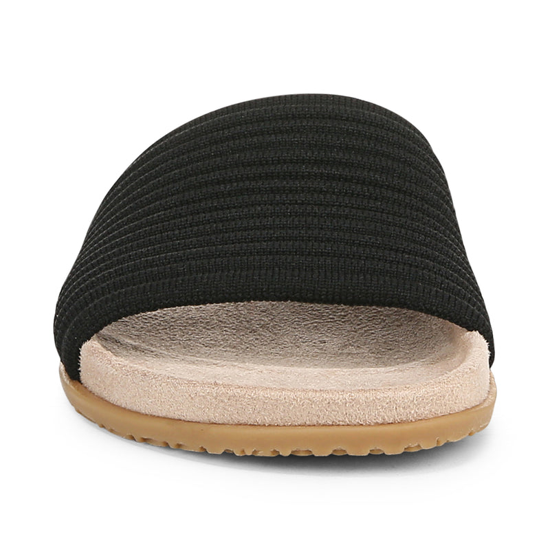 Vionic Women's Evie Knit Slide Sandal Black