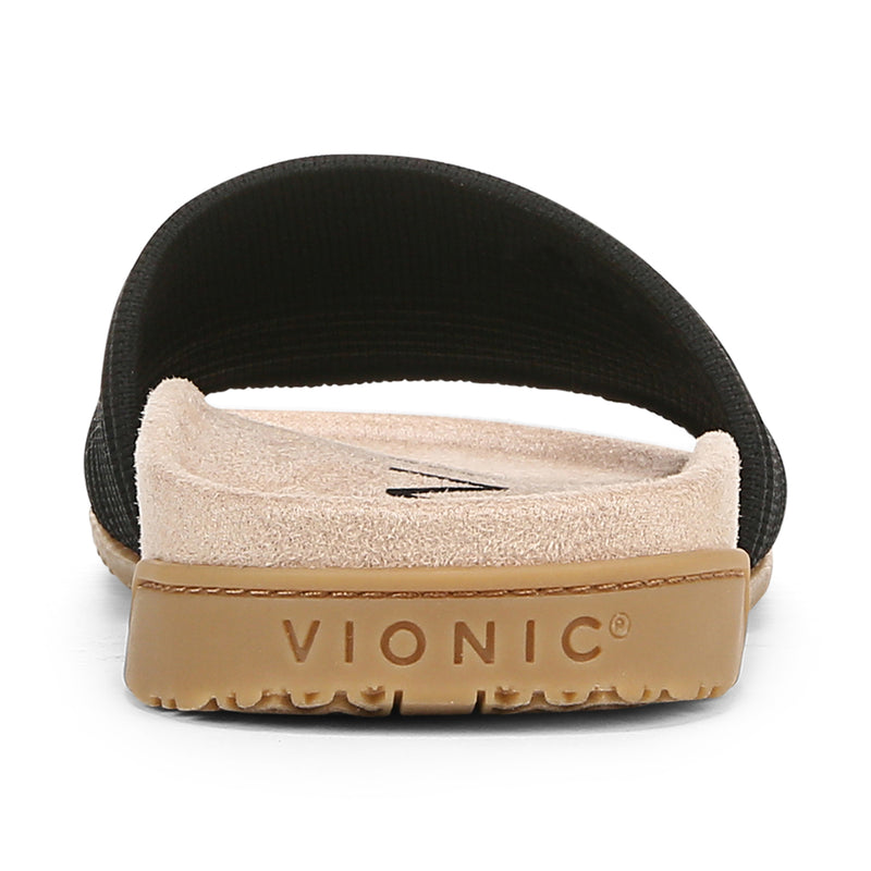 Vionic Women's Evie Knit Slide Sandal Black