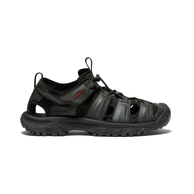Keen Men's Targhee III Leather Sandals Grey/Black