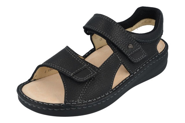 Finn Comfort Women's Skiathos Sandals Hillcrest Black