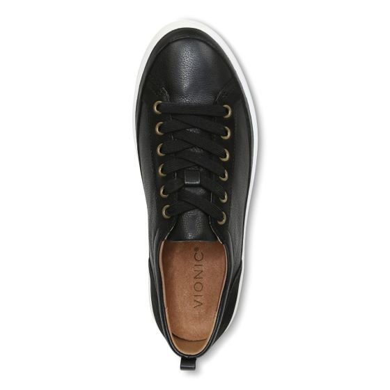 Vionic Winny Casual Sneakers Onyx Leather