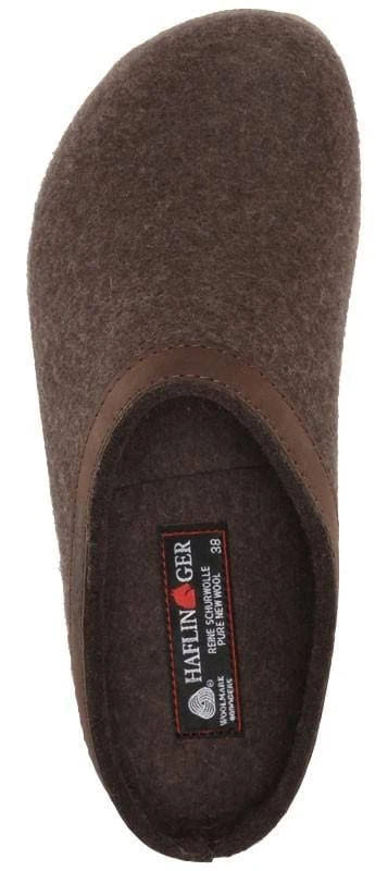 Haflinger GZL Slippers Smokey Brown