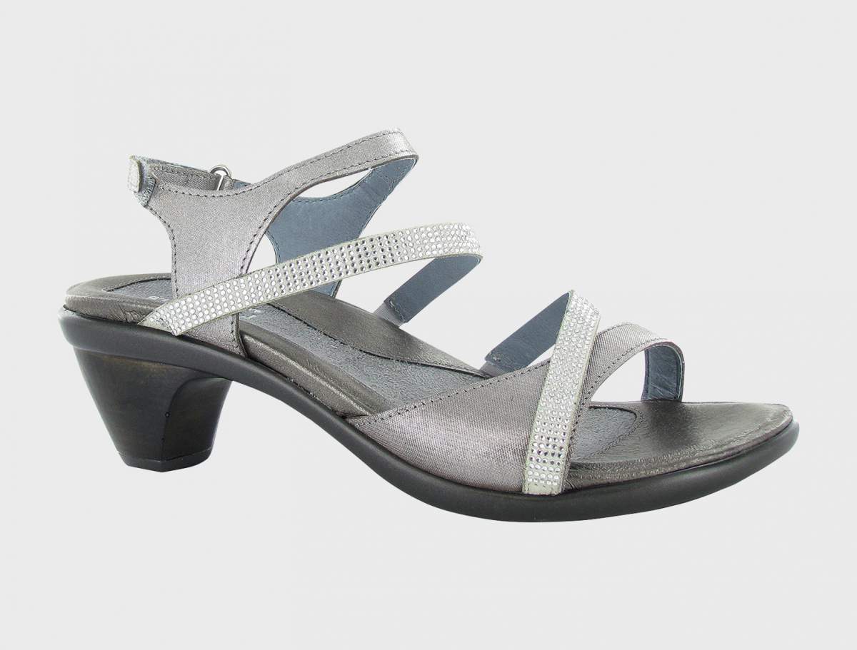 Naot Women's Innovate Sandals Silver Threads Leather